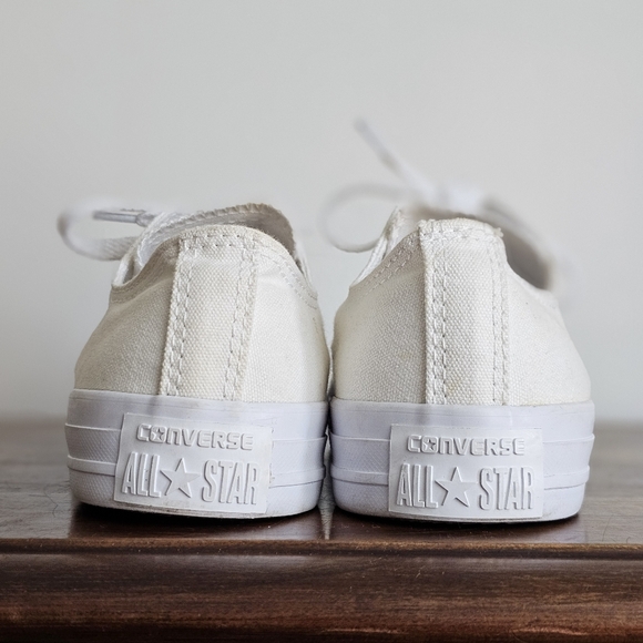 Converse All Star Shoreline Slip-On Low Top White Canvas Sneakers Women’s 7 - Picture 5 of 16